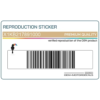 Autocollant de coque arrière R1, côté droit
