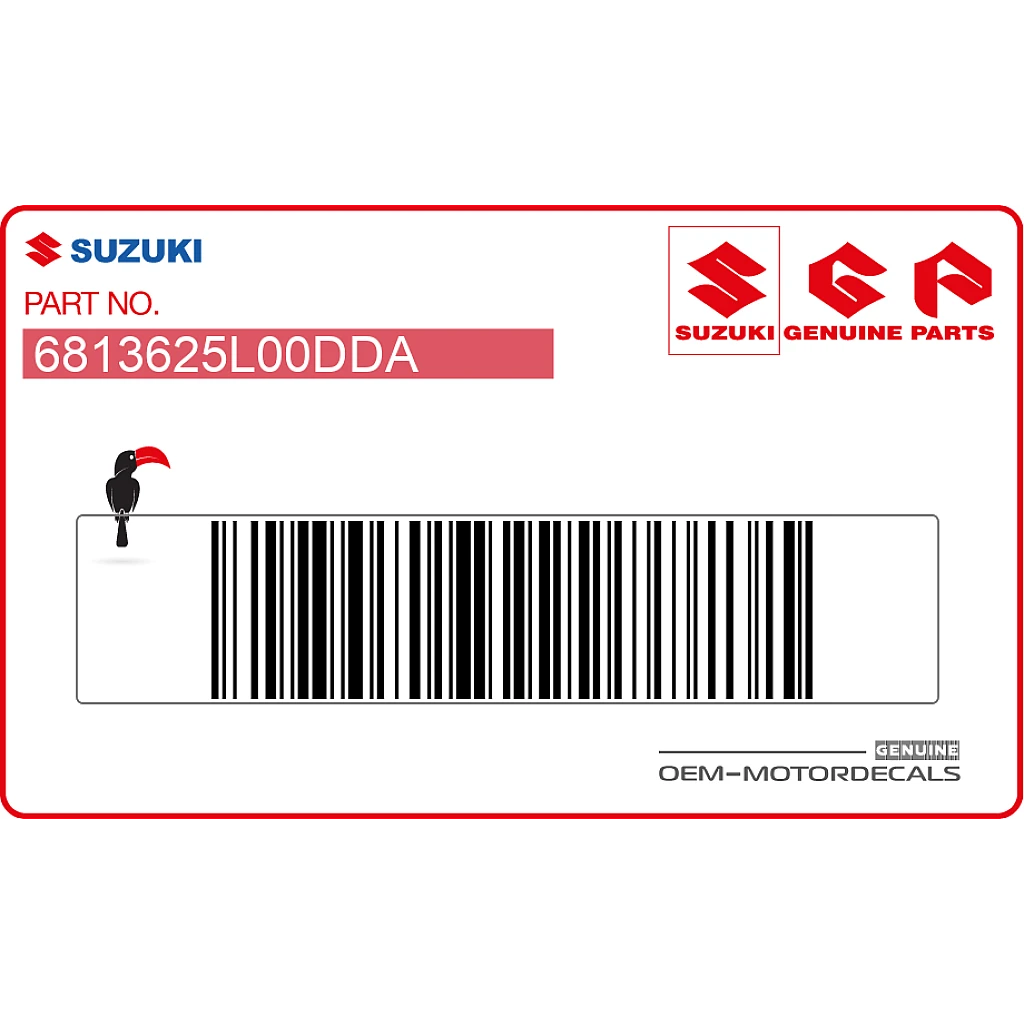 Naklejka na osłonę ramy Suzuki GSX-8S, prawa strona, OEM 6813625L00DDA