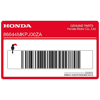 Naklejka na przednią owiewkę (czasza), lewa strona