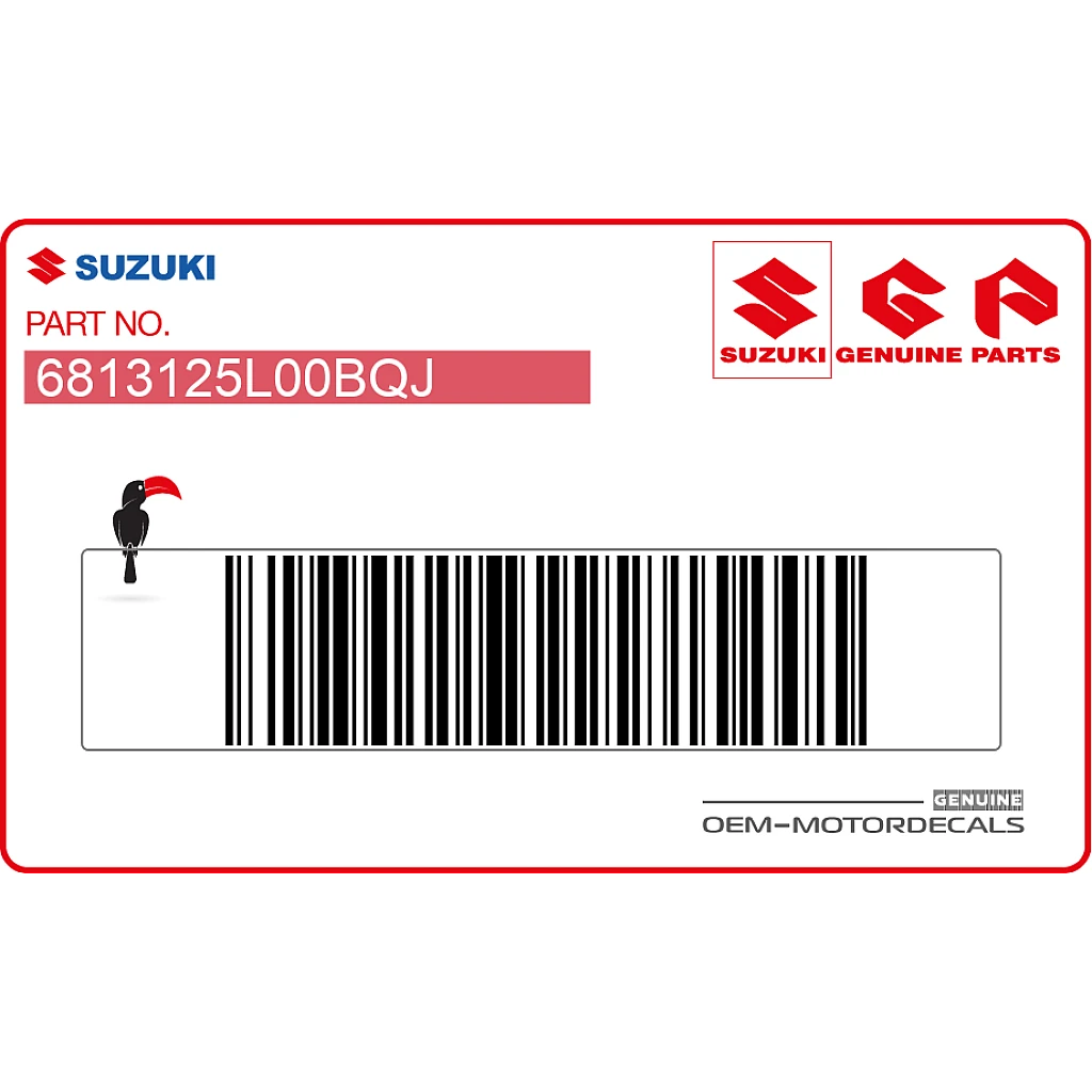 Suzuki GSX-8S Emblema Codone S lato destro OEM 6813125L00BQJ