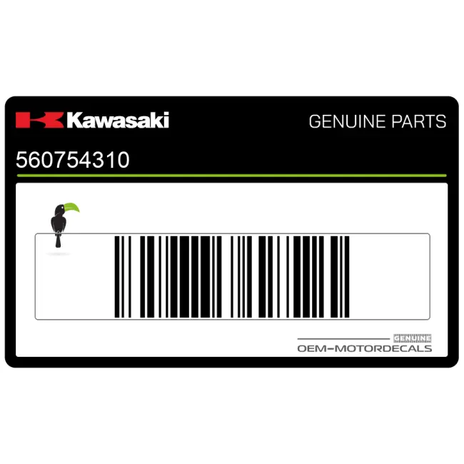 Kawasaki Ninja H2 Achterwiel Sticker OEM 560754310