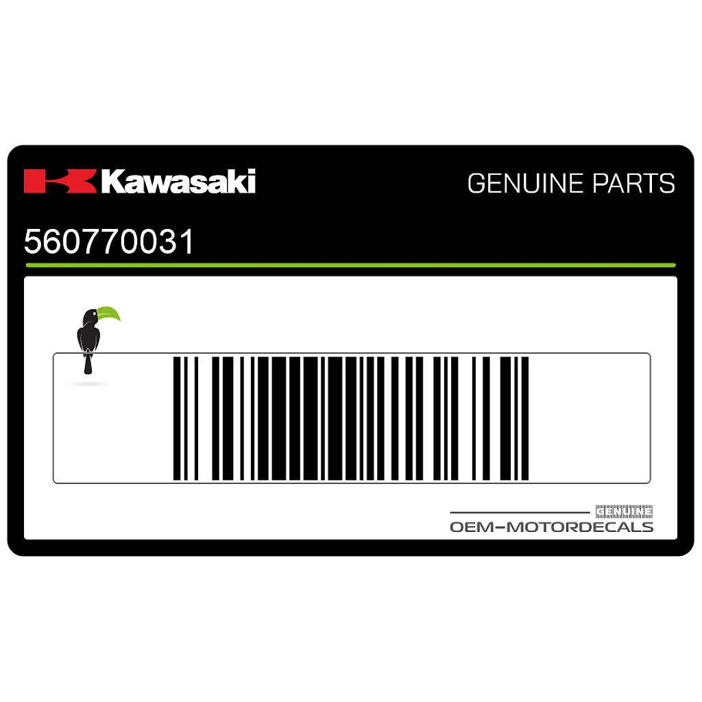 Kawasaki Ninja H2 Adesivo Carenatura Anteriore Destra OEM 56077-0031