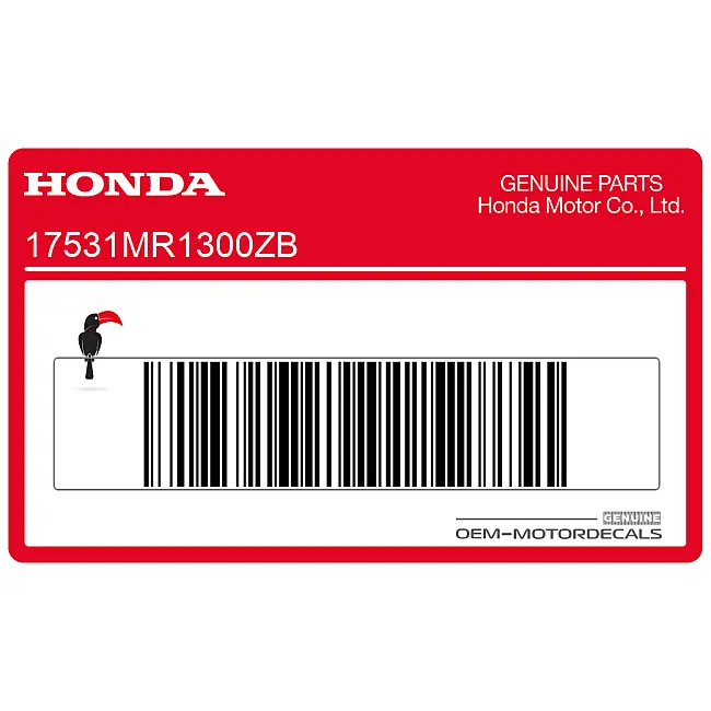 Honda VT600C Shadow Autocollant de réservoir Shadow OEM 17531MR1300ZB décalcomanie vinyle qualité usine.