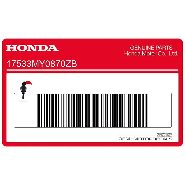 Autentico adesivo serbatoio Honda VT600C Shadow OEM 17533MY0870ZB Grafica di fabbrica