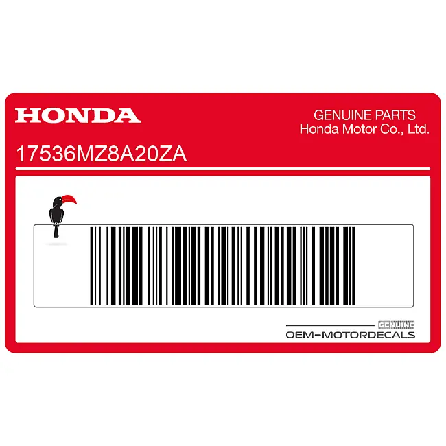 Honda Shadow Kraftstofftank Shadow Aufkleber rechte Seite OEM 17536MZ8A20ZA