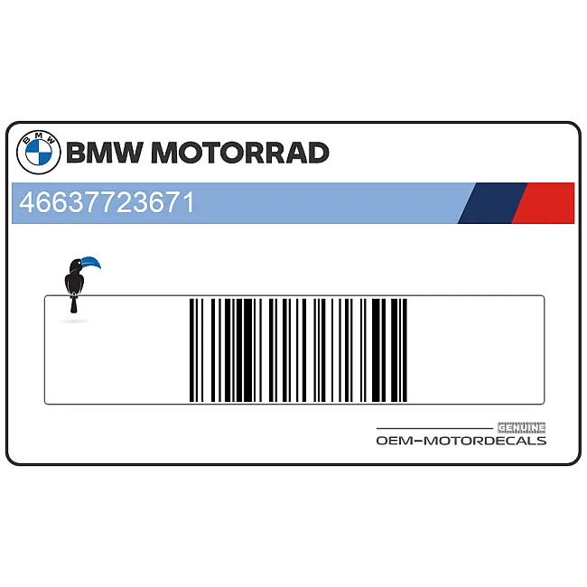 BMW S1000RR Codone Emblema S1000RR Sinistro OEM 46637723671