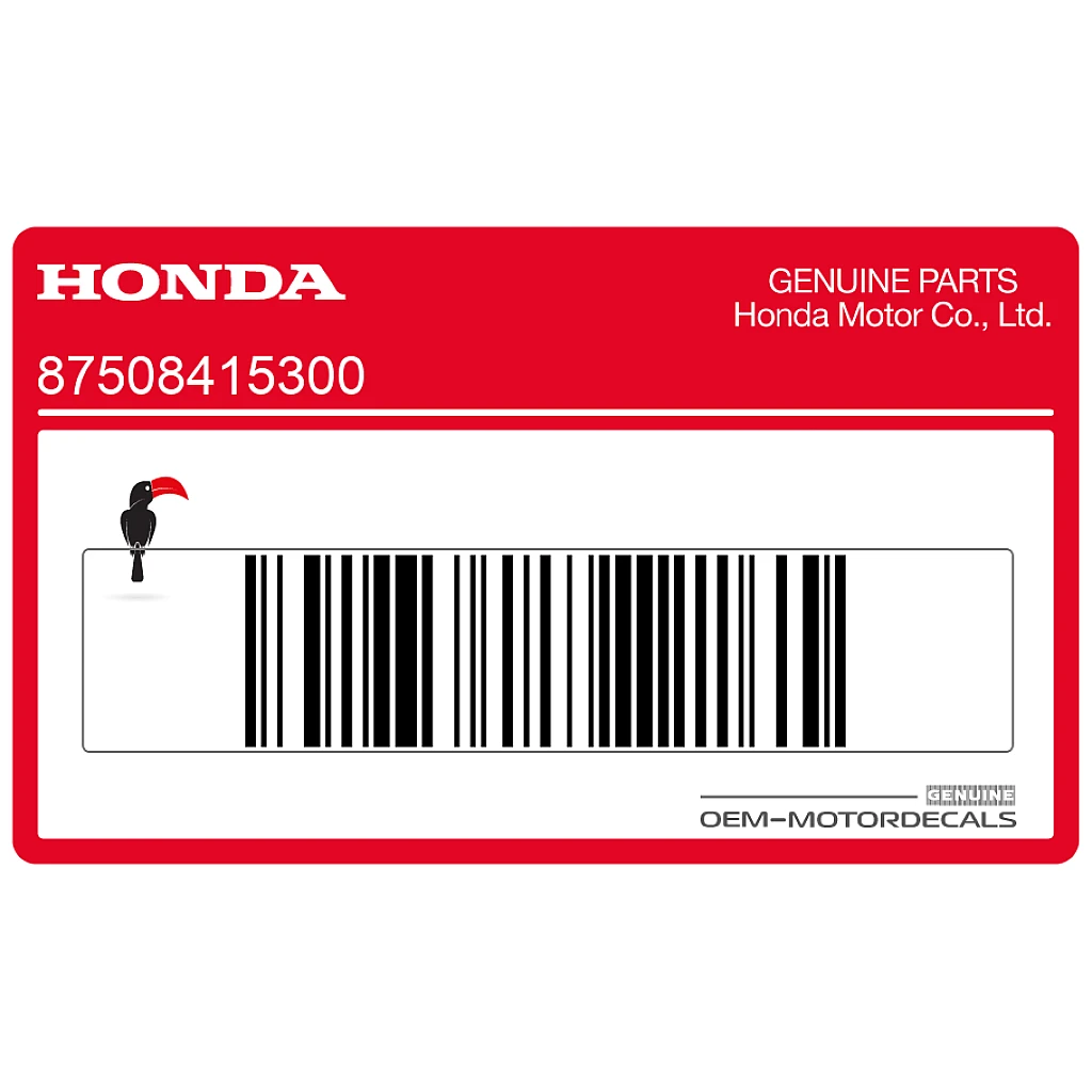 Honda VT600C Shadow Adesivo Cautela Radiatore OEM 87508415300