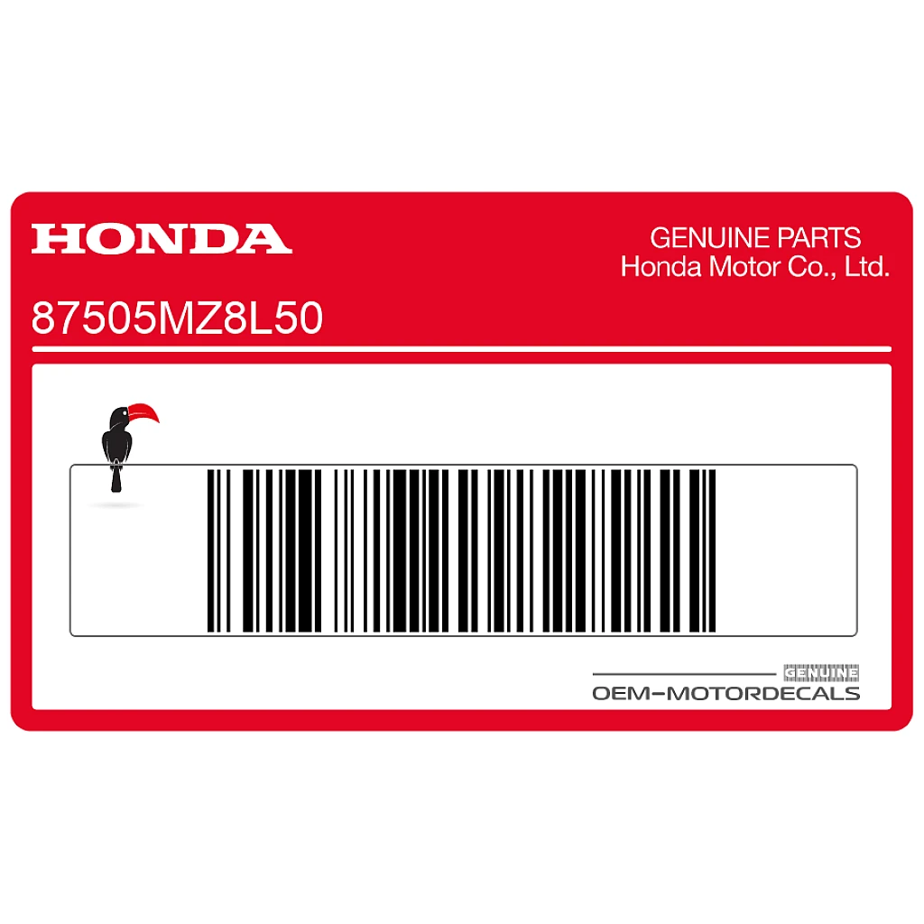 Honda VT600C Shadow Adesivo telaio pneumatico OEM 87505MZ8L50