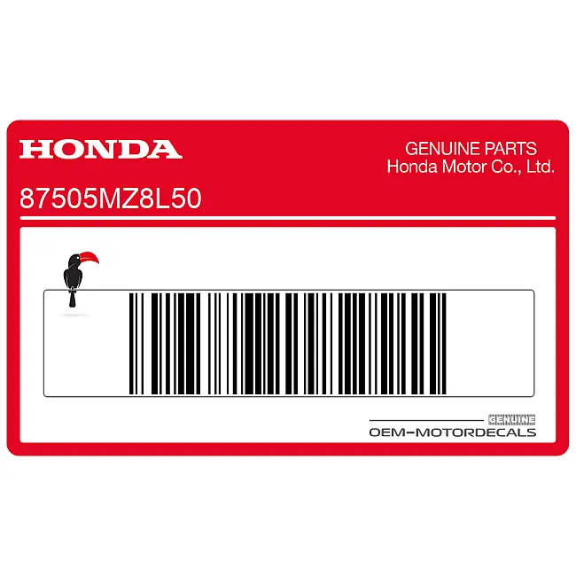 Honda VT600C Shadow Adesivo telaio pneumatico OEM 87505MZ8L50