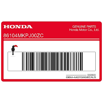 Belly pan decal, left side