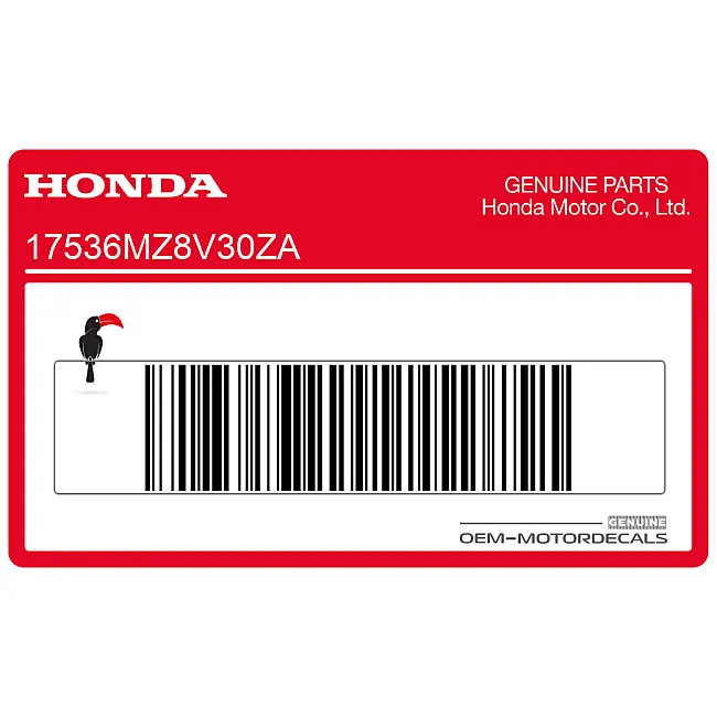 Honda VT600C Shadow Pegatina logo depósito Shadow Lado Derecho OEM 17536MZ8V30ZA