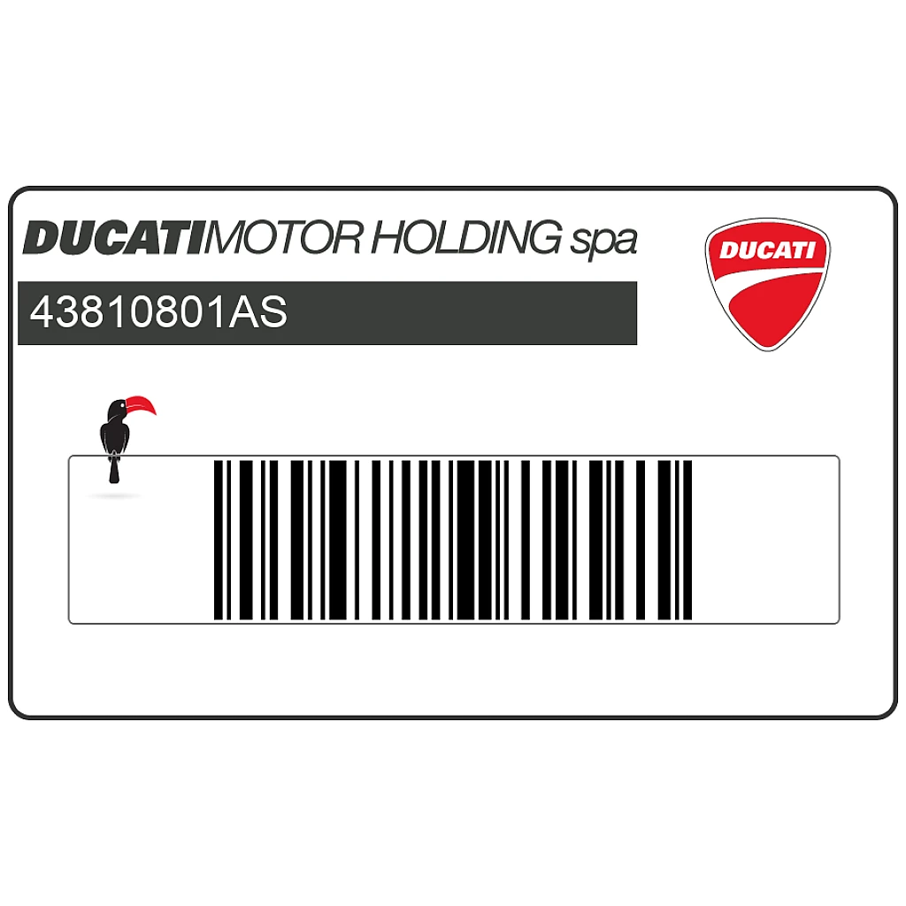 Ducati Streetfighter 1098 Emblema carenatura lato destro STREETFIGHTER S Lato Destro OEM 43810801AS