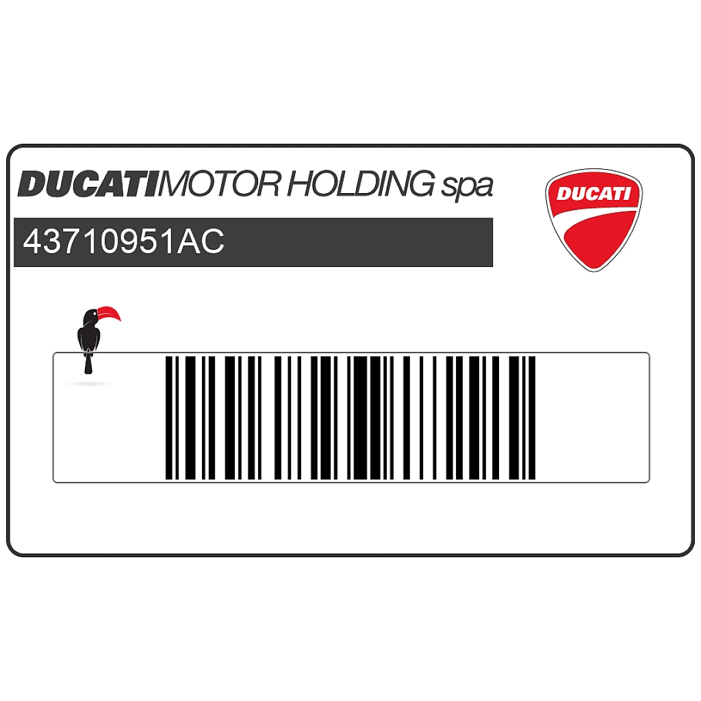 Ducati ST2 944 Sport Touring Verkleidungsaufkleber ST2 OEM 43710951AC