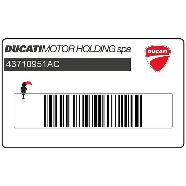Ducati ST2 944 Sport Touring Adesivo carenatura ST2 OEM 43710951AC