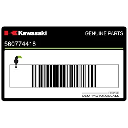 Autocollant de carénage avant gauche Ninja ZX-6R, côté gauche