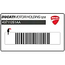 Owiewka DUCATI 1000 naklejka, prawa strona