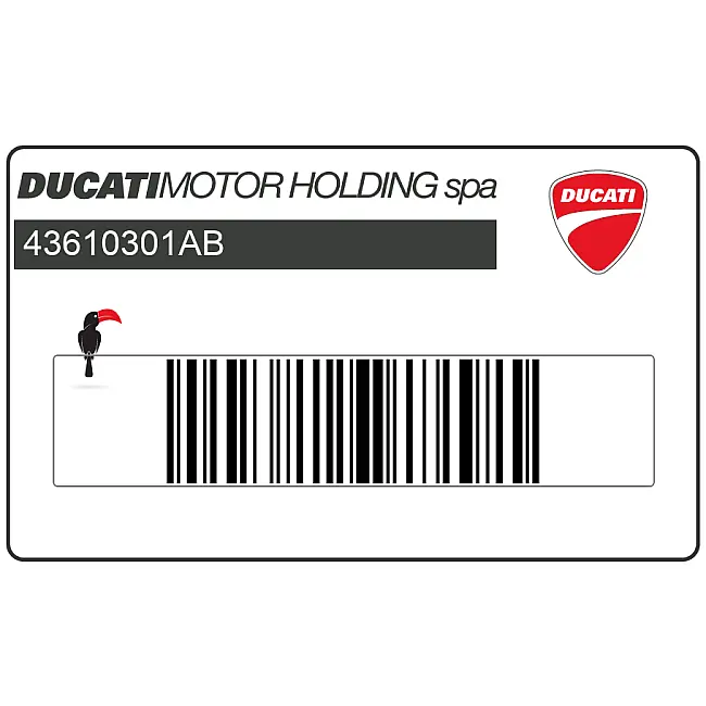 Ducati Supersport 1000 Side Fairing SUPERSPORT Graphic Logo Decal OEM 43610301AB