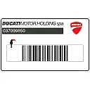 Emblemat DUCATI na zbiornik paliwa