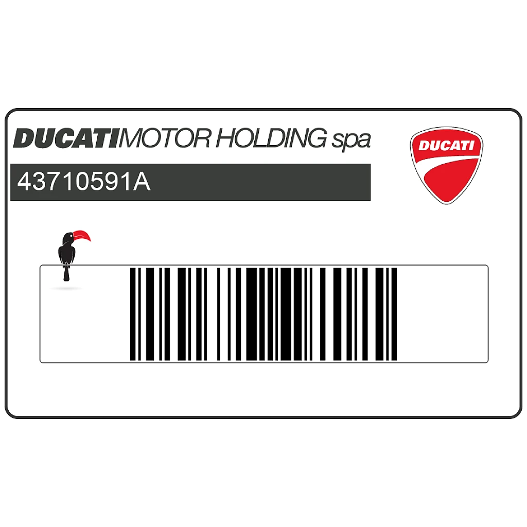 Ducati Supersport 900 Heckverkleidung 900 Supersport Aufkleber Linke Seite OEM 43710591A