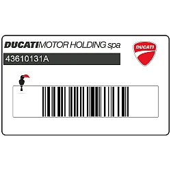 Adesivo supporto numero carenatura laterale, lato sinistro