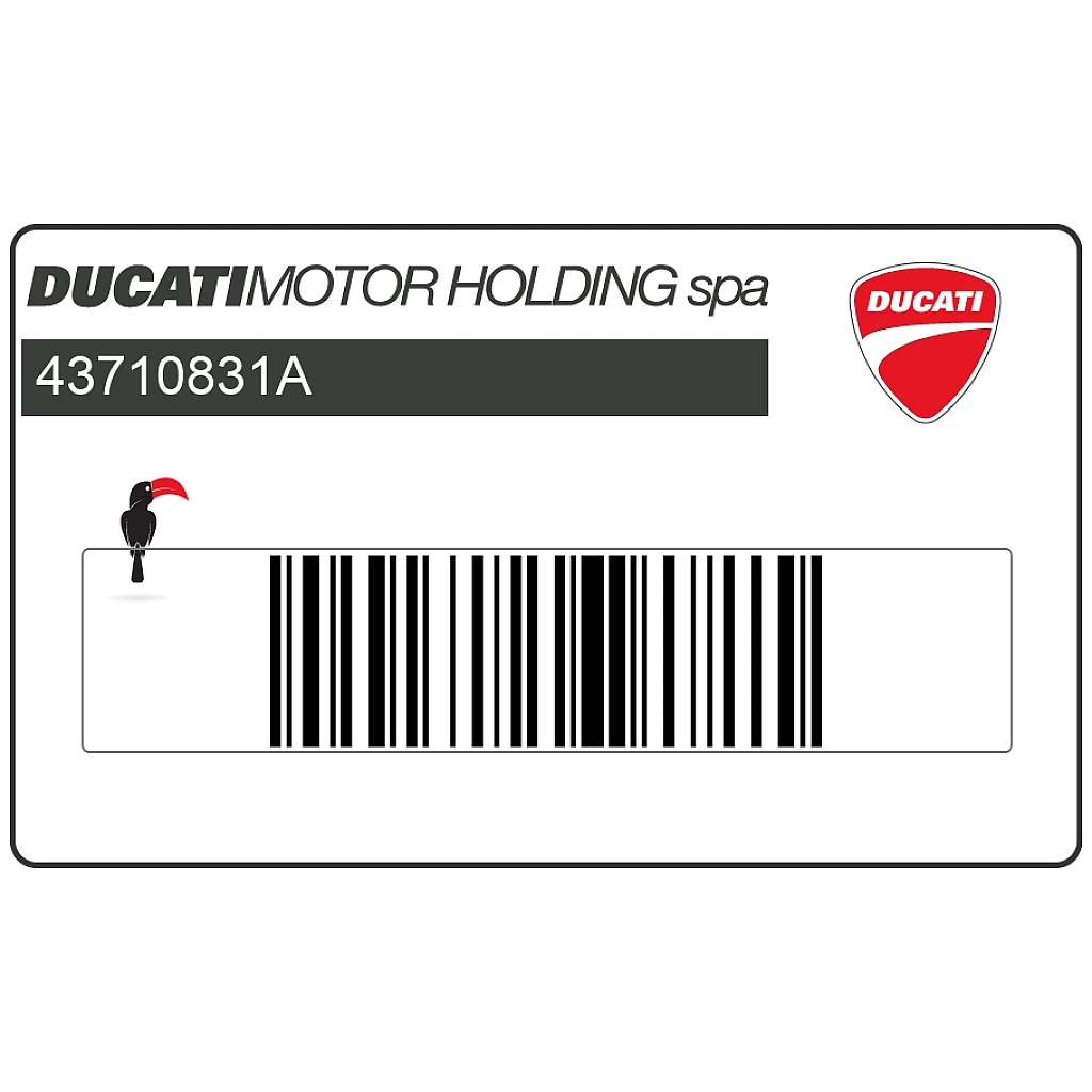 Ducati SuperSport 900 Adesivo Logo DUCATI carenatura SX lato sinistro OEM 43710831A