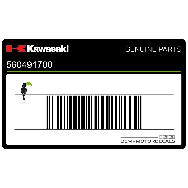 Kawasaki ZZ-R250 Zijkap Sticker Rechts OEM 560491700