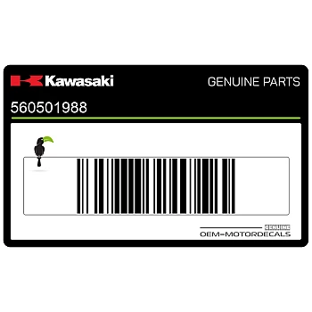 Upper cowling KAWASAKI emblem