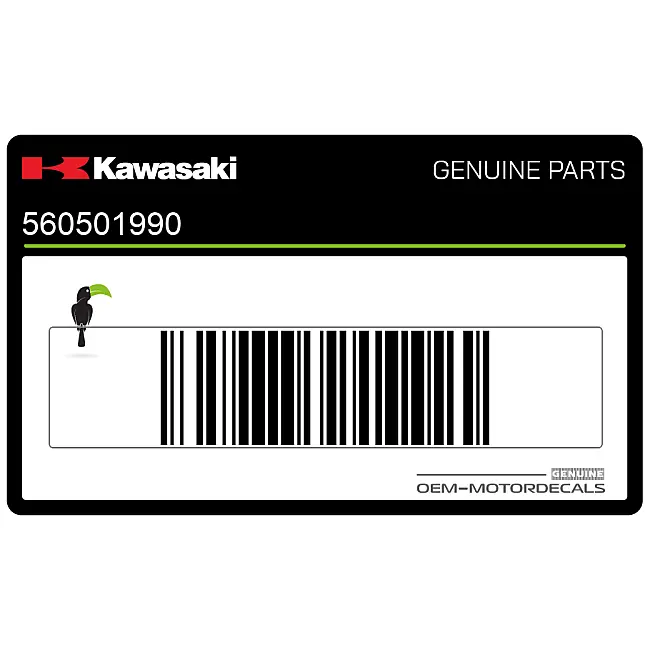 Kawasaki ZZ-R250 ZZR Zijkapsticker OEM 560501990