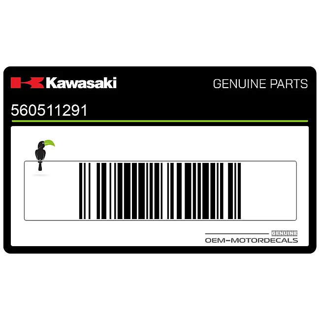 Kawasaki ZZ-R250 Onderkuip ZZR Sticker OEM 560511291