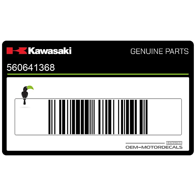 Kawasaki ZZ-R250 Onderkuip Sticker Linkerkant OEM 56064-1368