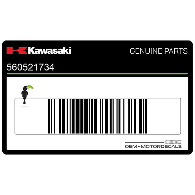 Kawasaki ZZ-R250 Onderkuip ZZR Sticker OEM 560521734