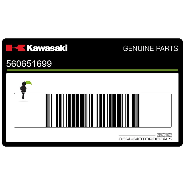 Kawasaki ZZ-R250 Onderkuip Sticker Graphic Linkerkant OEM 56065-1699 Origineel Fabrieksonderdeel