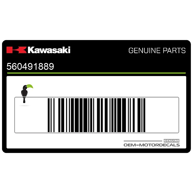 Kawasaki KDX250 Autocollant Flanc Droit OEM 56049-1889
