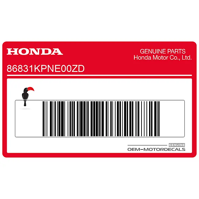Honda CB125F Adesivo fiancata CB125F OEM 86831KPNE00ZD