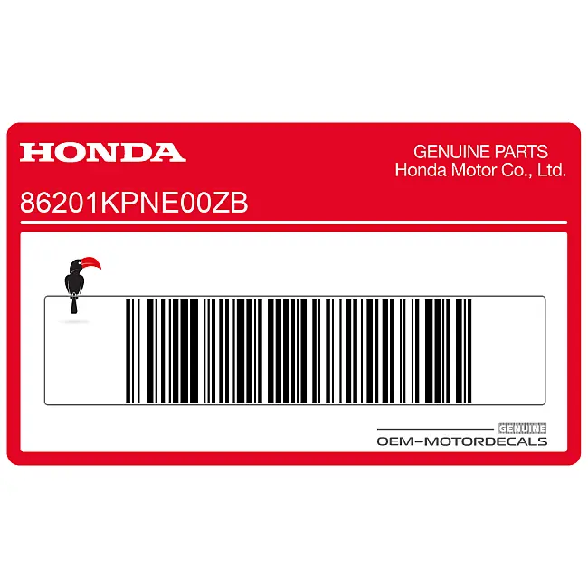 Honda CB125F Emblema logo Honda Wing carenatura lato destro OEM 86201KPNE00ZB