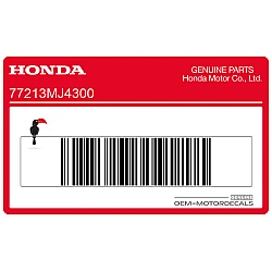 Heckverkleidungs-Honda-Logo-Aufkleber, linke Seite