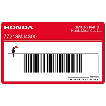 Heckverkleidungs-Honda-Logo-Aufkleber, linke Seite