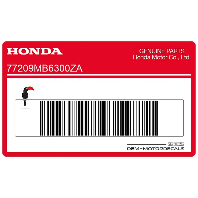 Honda VF1000 Pegatina Logo V-Four Quilla OEM 77209MB6300ZA
