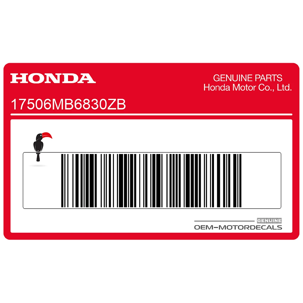 Honda VF1000 Fuel Tank Graphic Right Side OEM 17506MB6830ZB