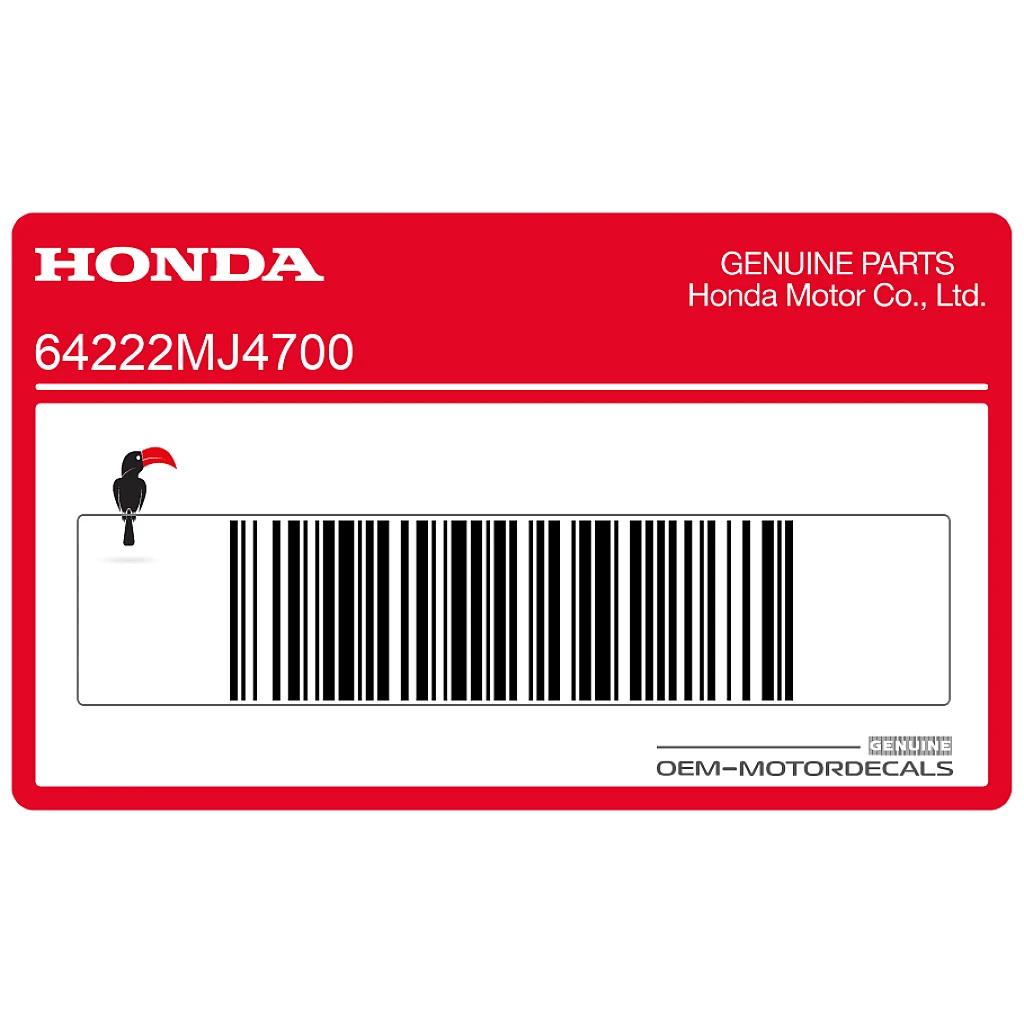Pegatina Honda VF1000 Depósito OEM 64222MJ4700