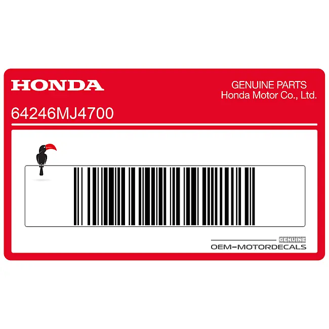 Pegatina para depósito Honda VF1000 OEM 64246MJ4700