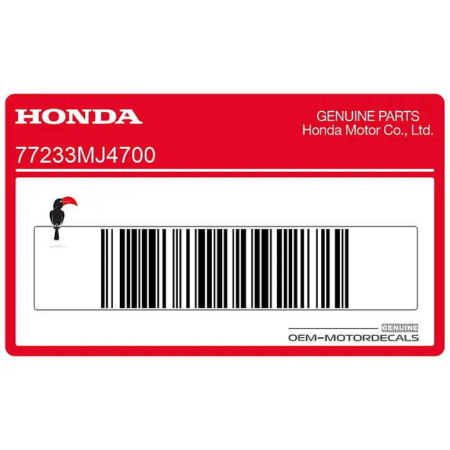 Honda VF1000 Pegatina Lateral Izquierda OEM 77233MJ4700
