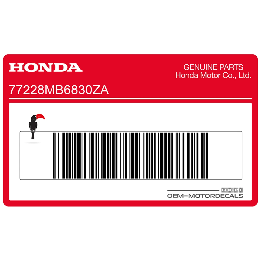 Honda VF1000 Adesivo Codone OEM 77228MB6830ZA