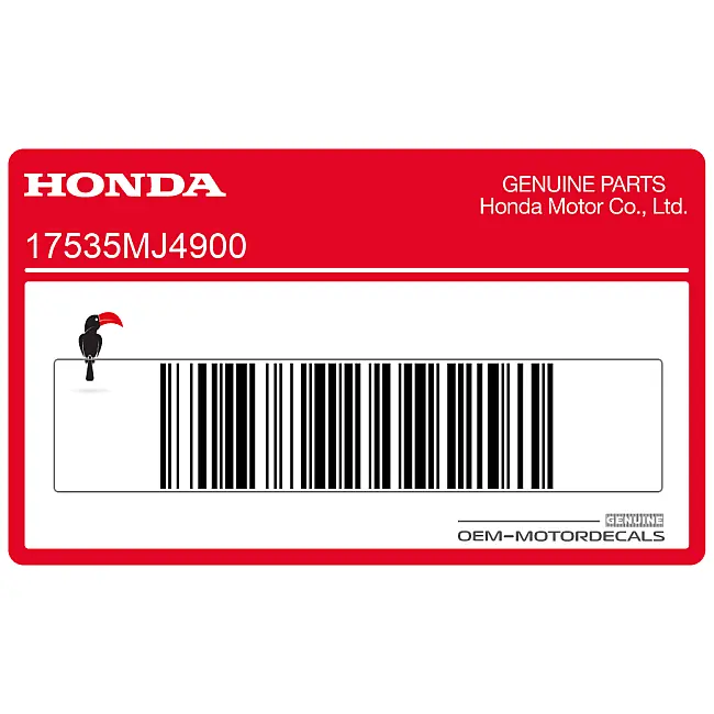 Pegatina de depósito Honda VF1000 OEM 17535MJ4900