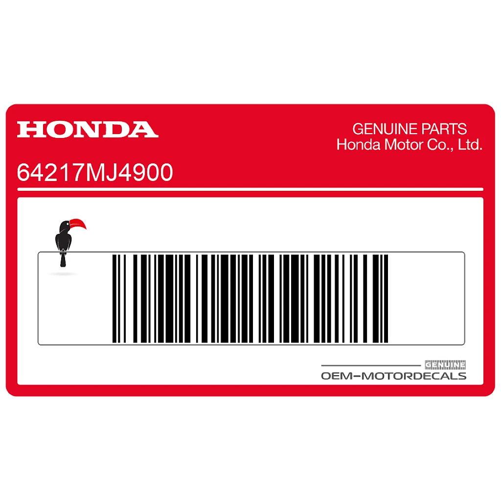 Honda VF1000 Emblemat z logo na górną owiewkę OEM 64217MJ4900
