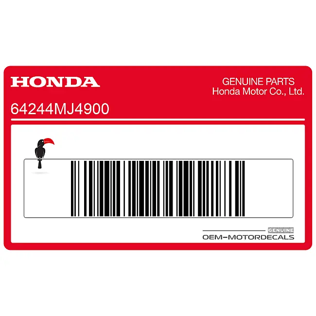 Honda VF1000 Pegatina Carenado Izquierdo Lado Izquierdo OEM 64244MJ4900