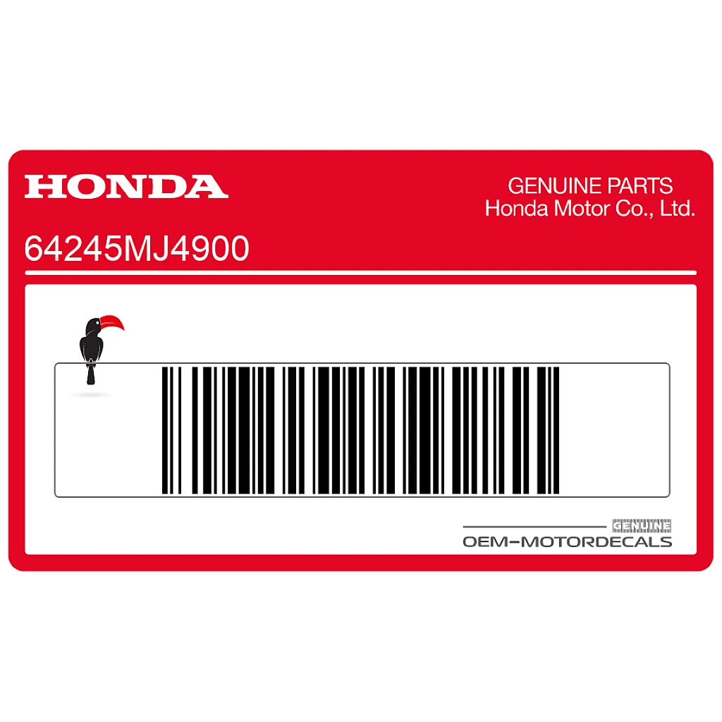 Honda VF1000 Right Side Fairing Graphic Right Side OEM 64245MJ4900