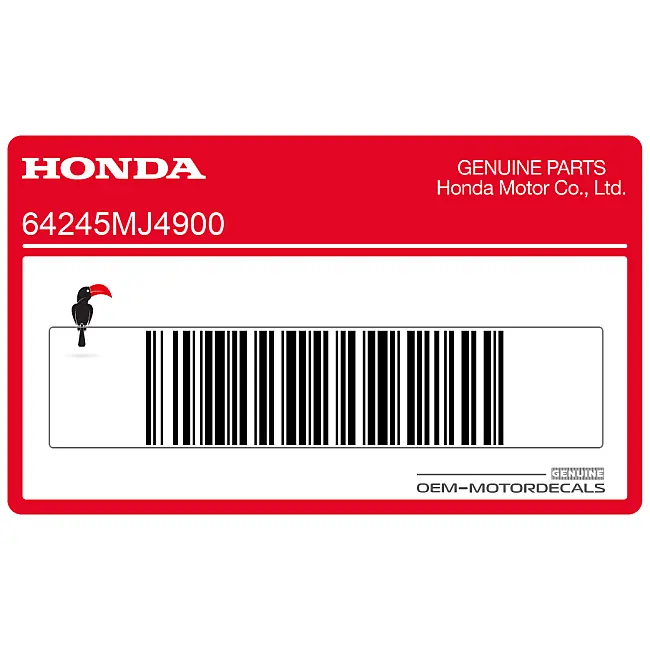 Honda VF1000 Pegatina Carenado Derecho Lado Derecho OEM 64245MJ4900