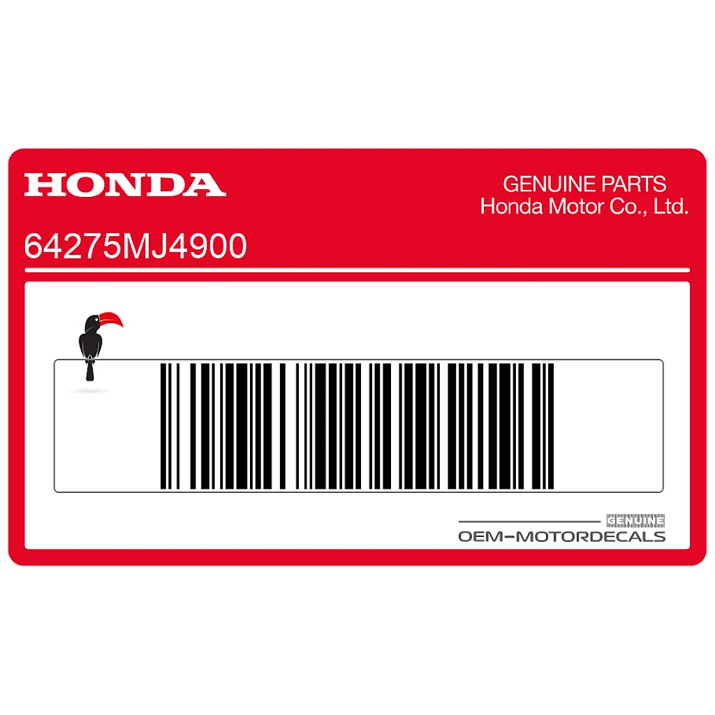 Adesivo carena inferiore Honda VF1000 lato sinistro OEM 64275MJ4900