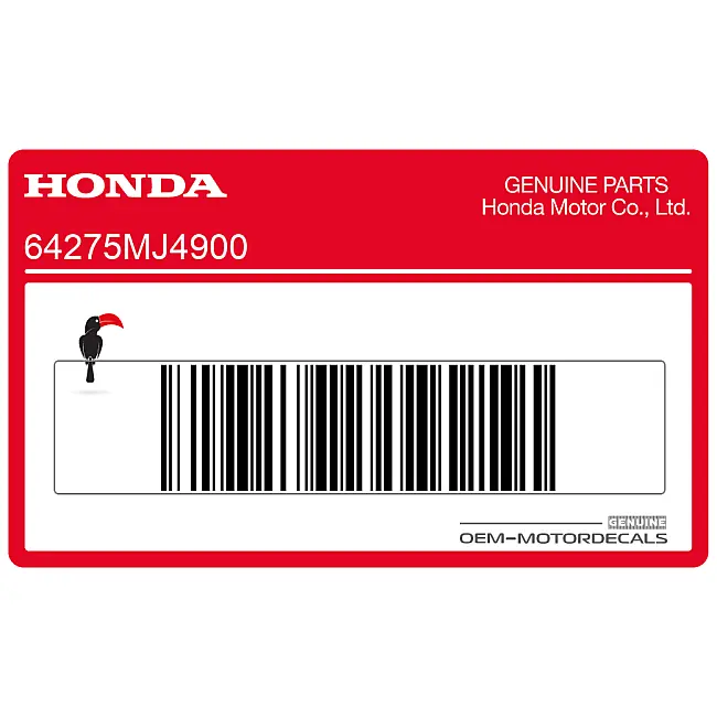 Pegatina Honda VF1000 Carenado Inferior Lado Izquierdo OEM 64275MJ4900